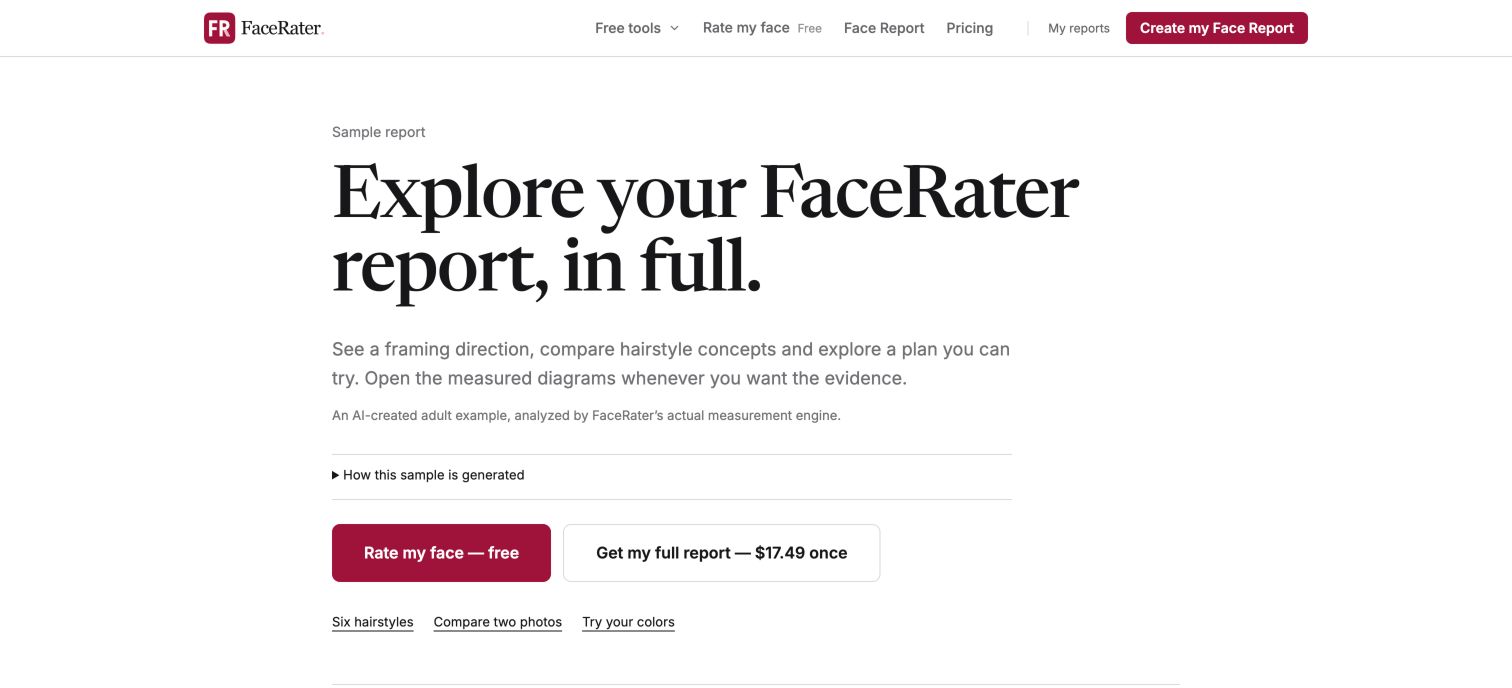 FaceRater preview