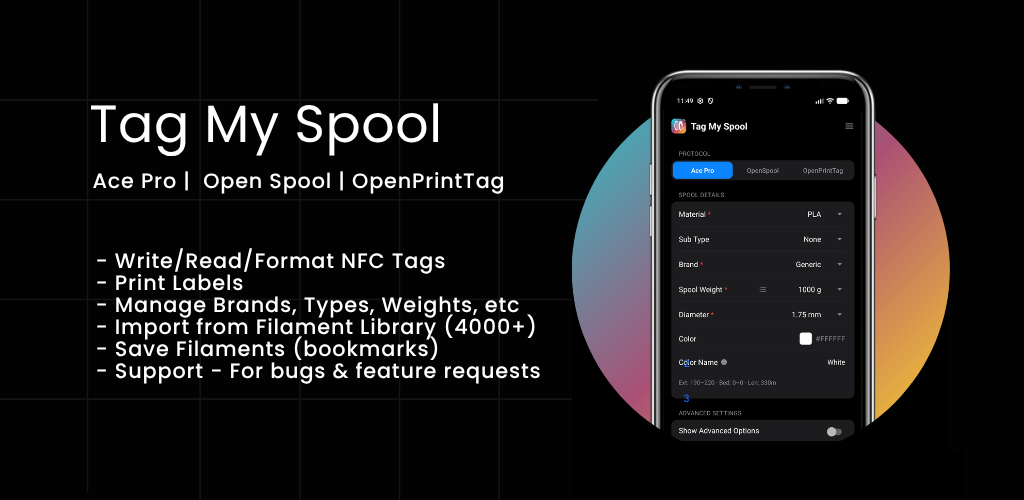 Tag My Spool – NFC Filament screenshot 1