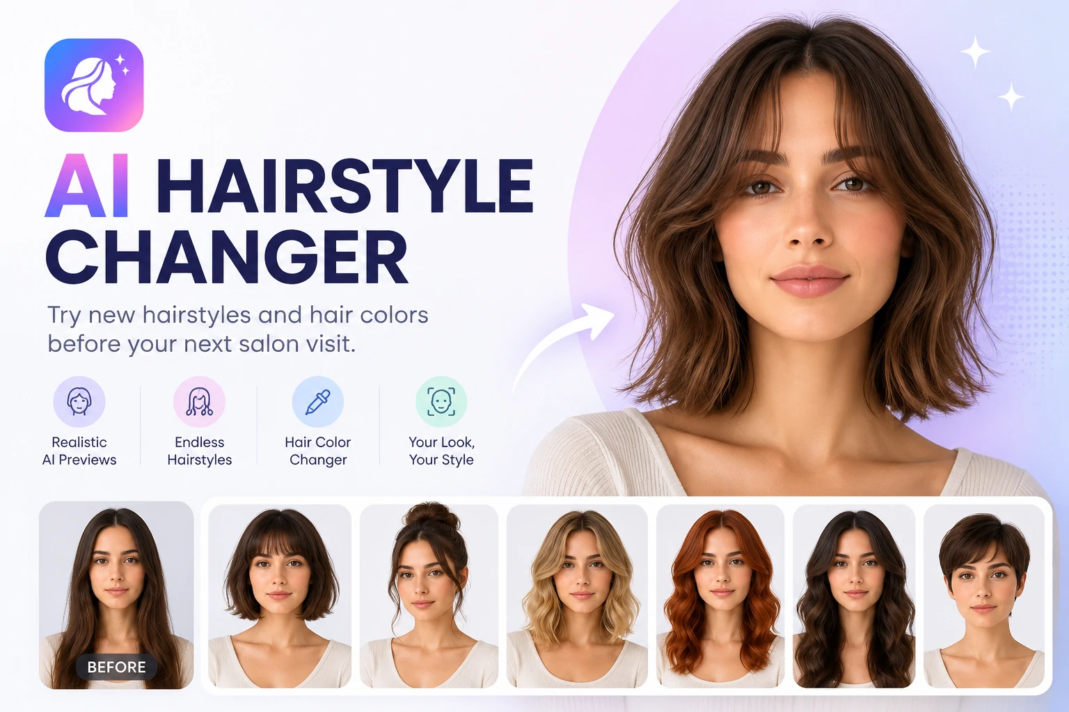 AI Hairstyle Changer logo