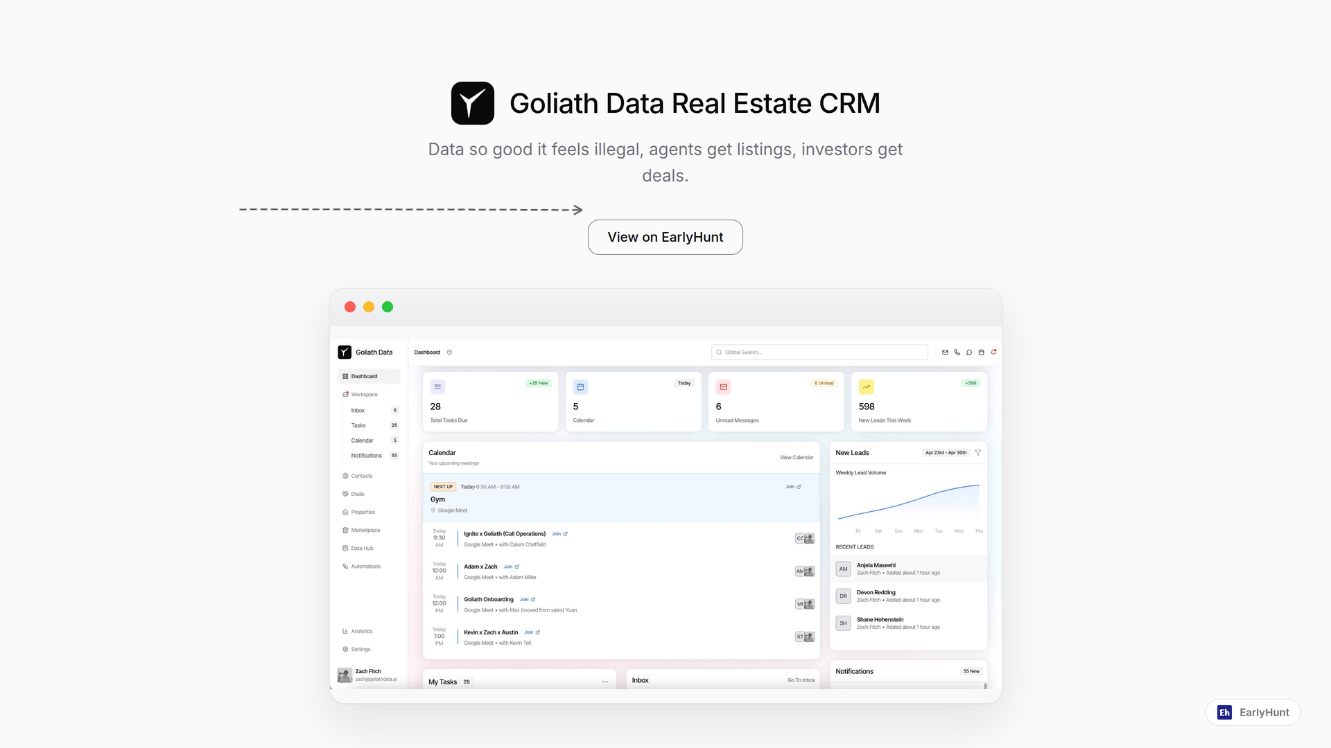 Solving Real Estate CRM Challenges with Goliath Data Tools