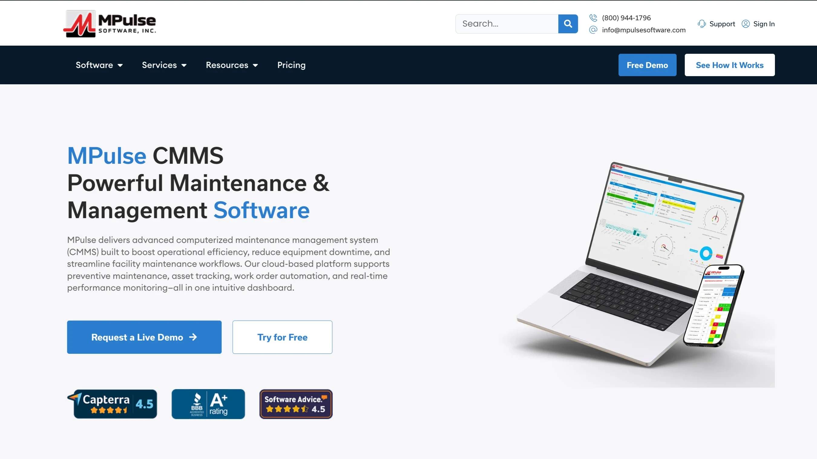 MPulse CMMS Software preview