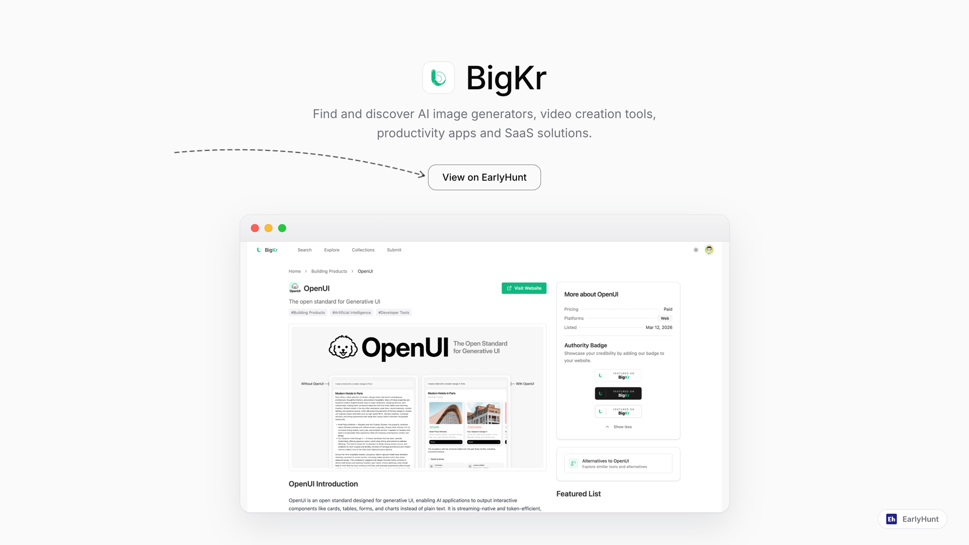 Discover AI Tools with BigKr: Boost Productivity Effortlessly