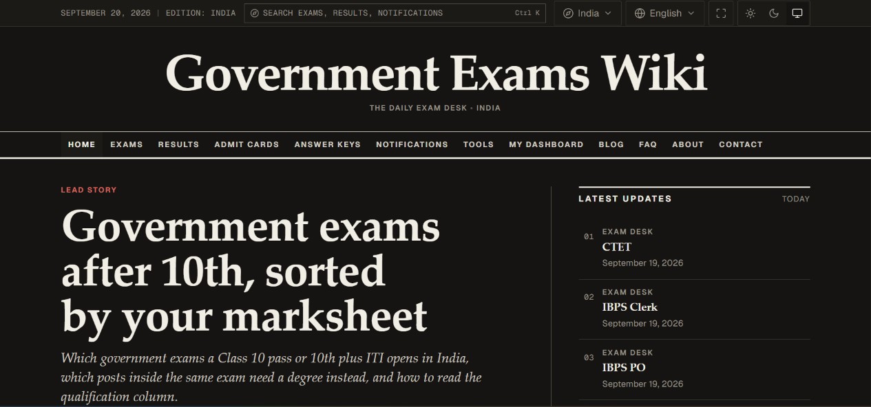 Government Exams Wiki preview