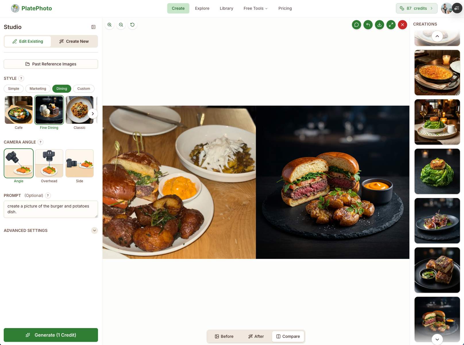 Plate Photo AI preview