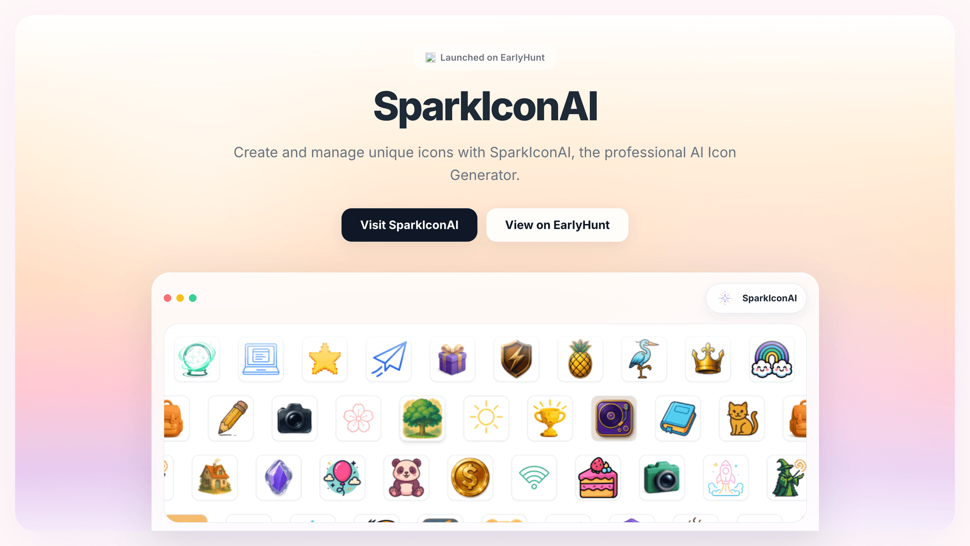 Streamline Icon Design with SparkIconAI's AI-Driven Tools