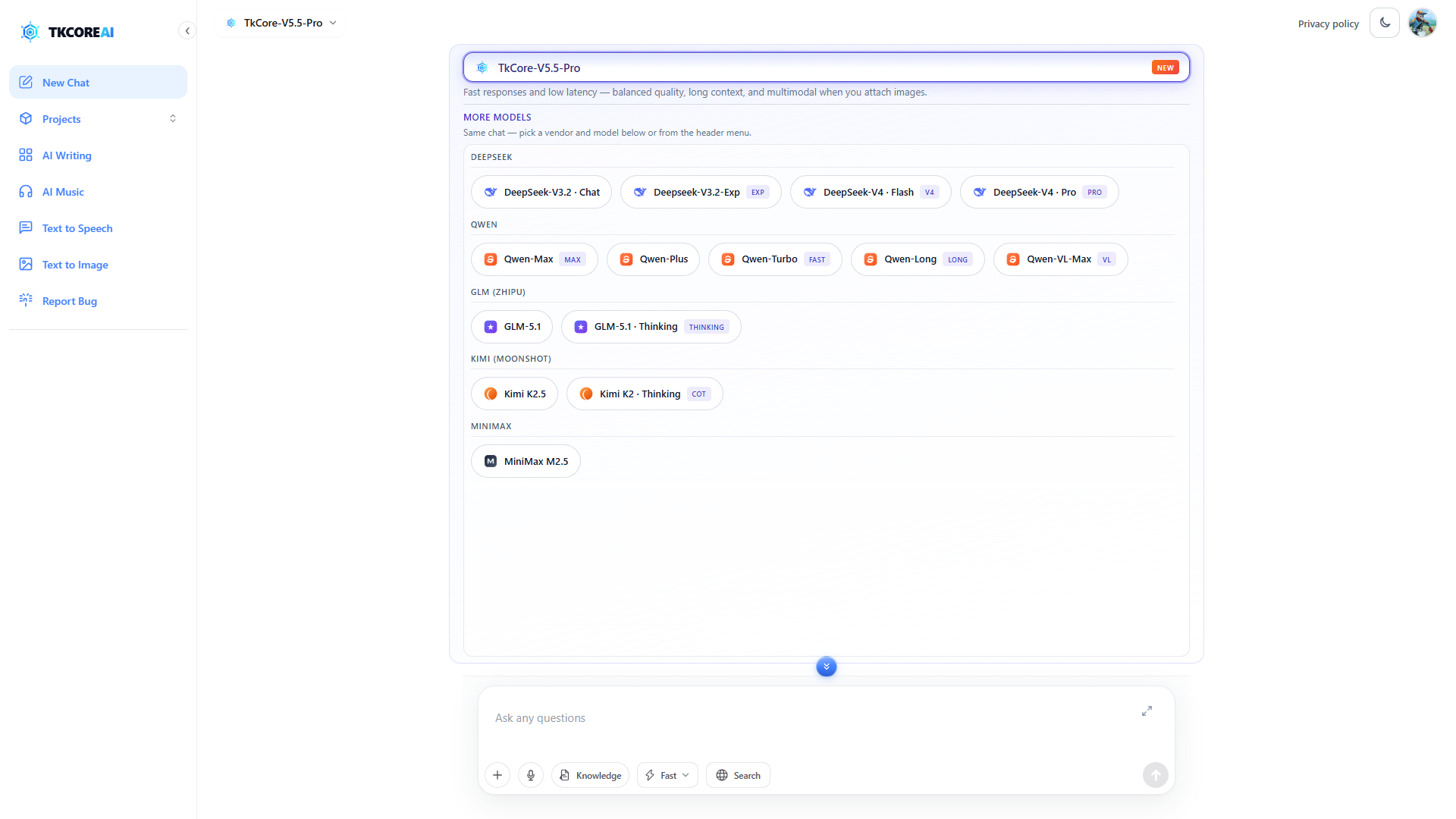 TKCORE AI preview