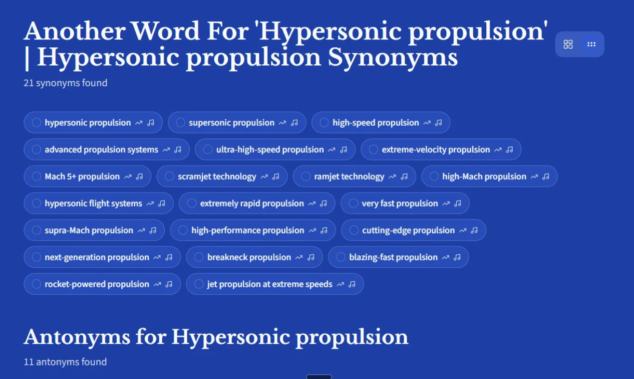 AI Thesaurus preview