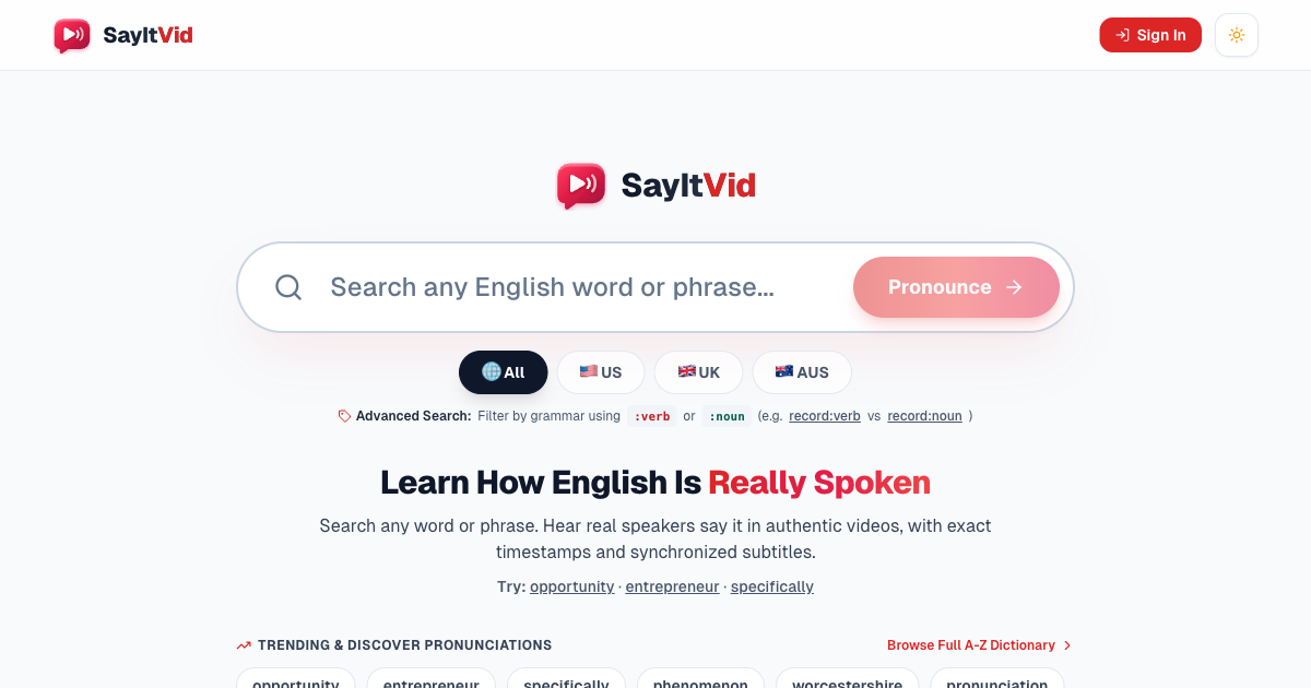SayItVid preview