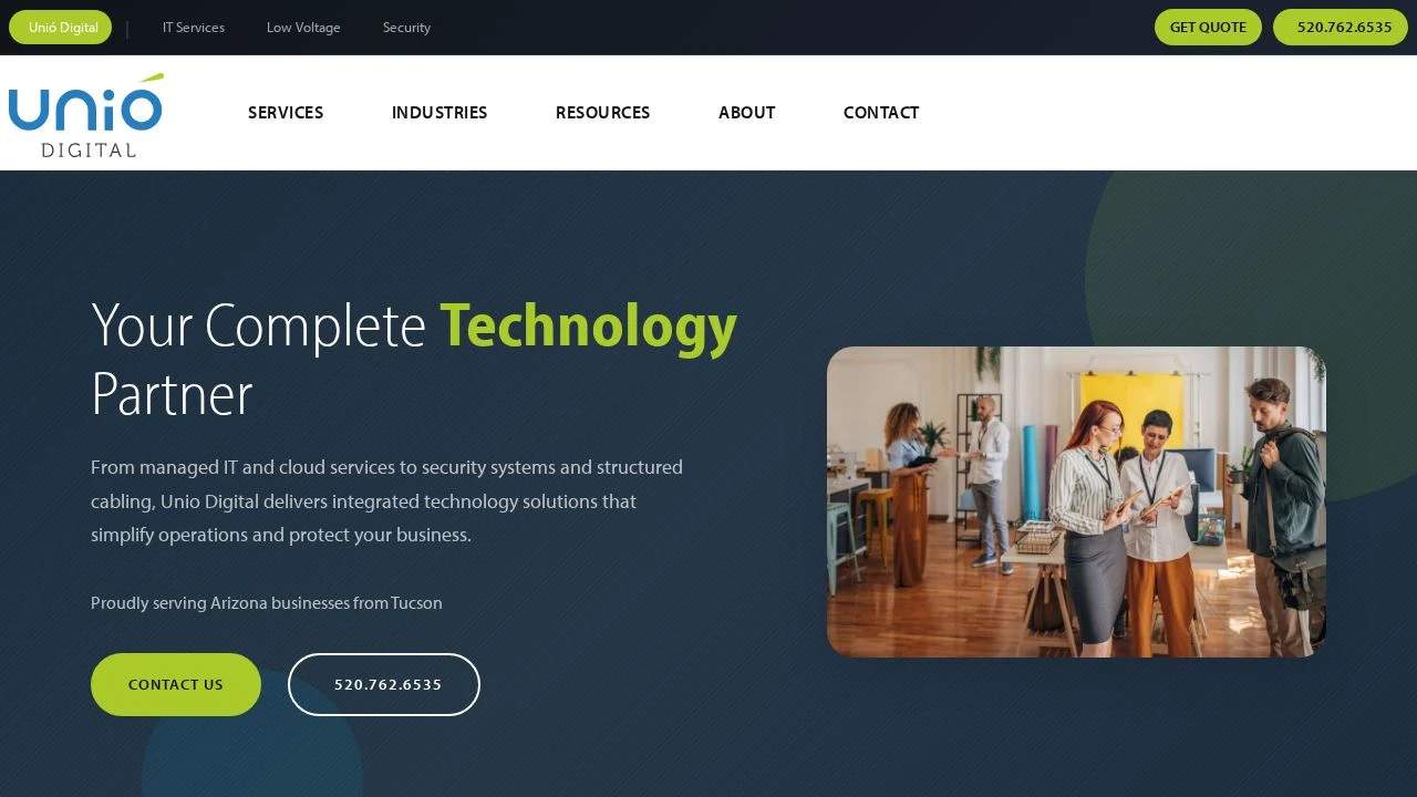 Unio Digital website preview