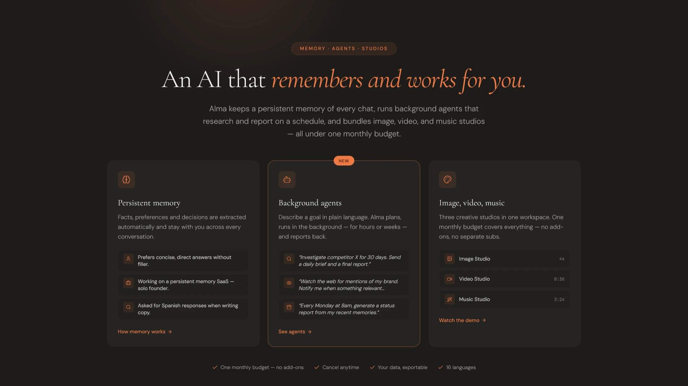 Alma by Olivares AI preview