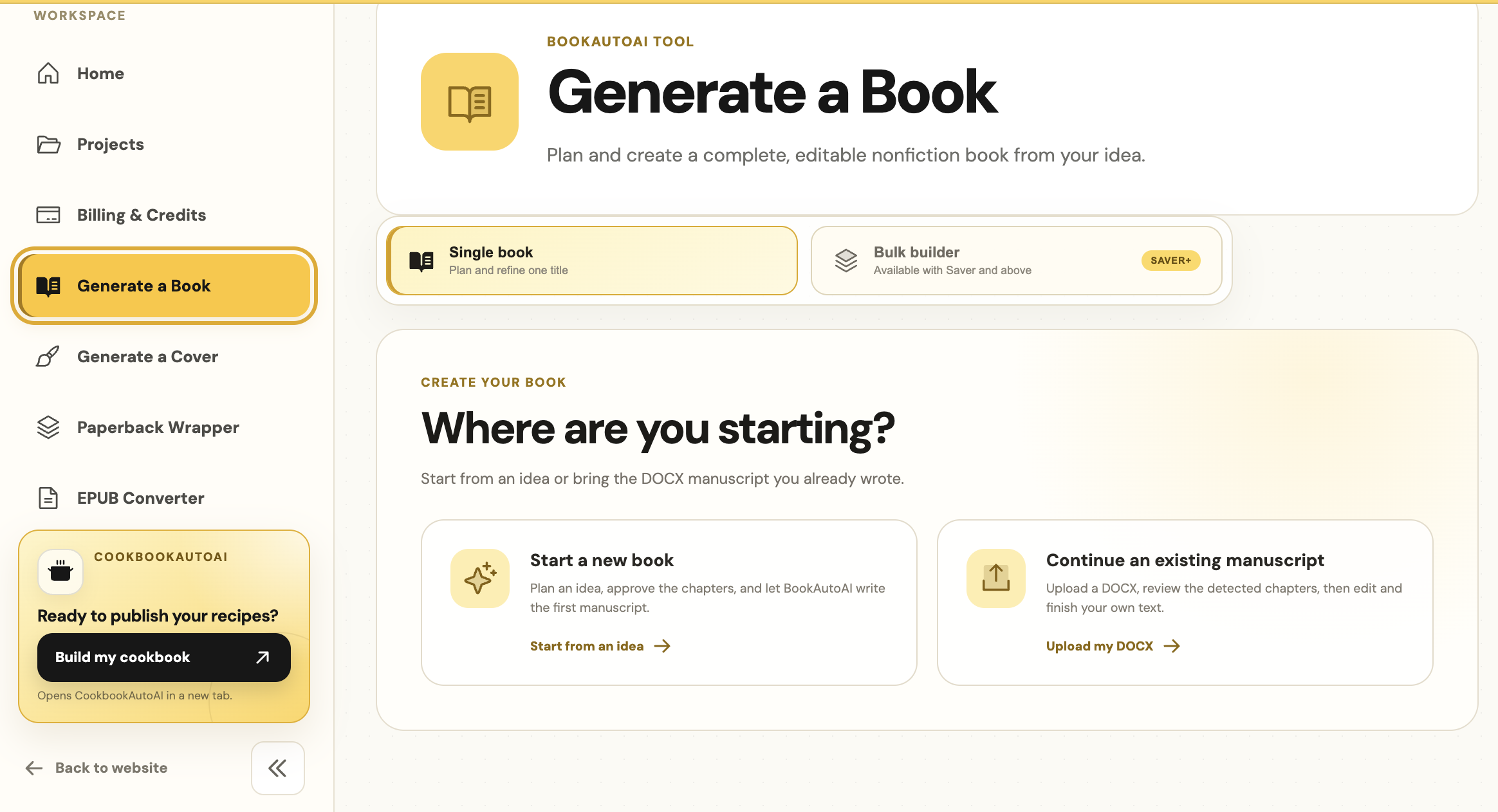 BookAutoAI preview