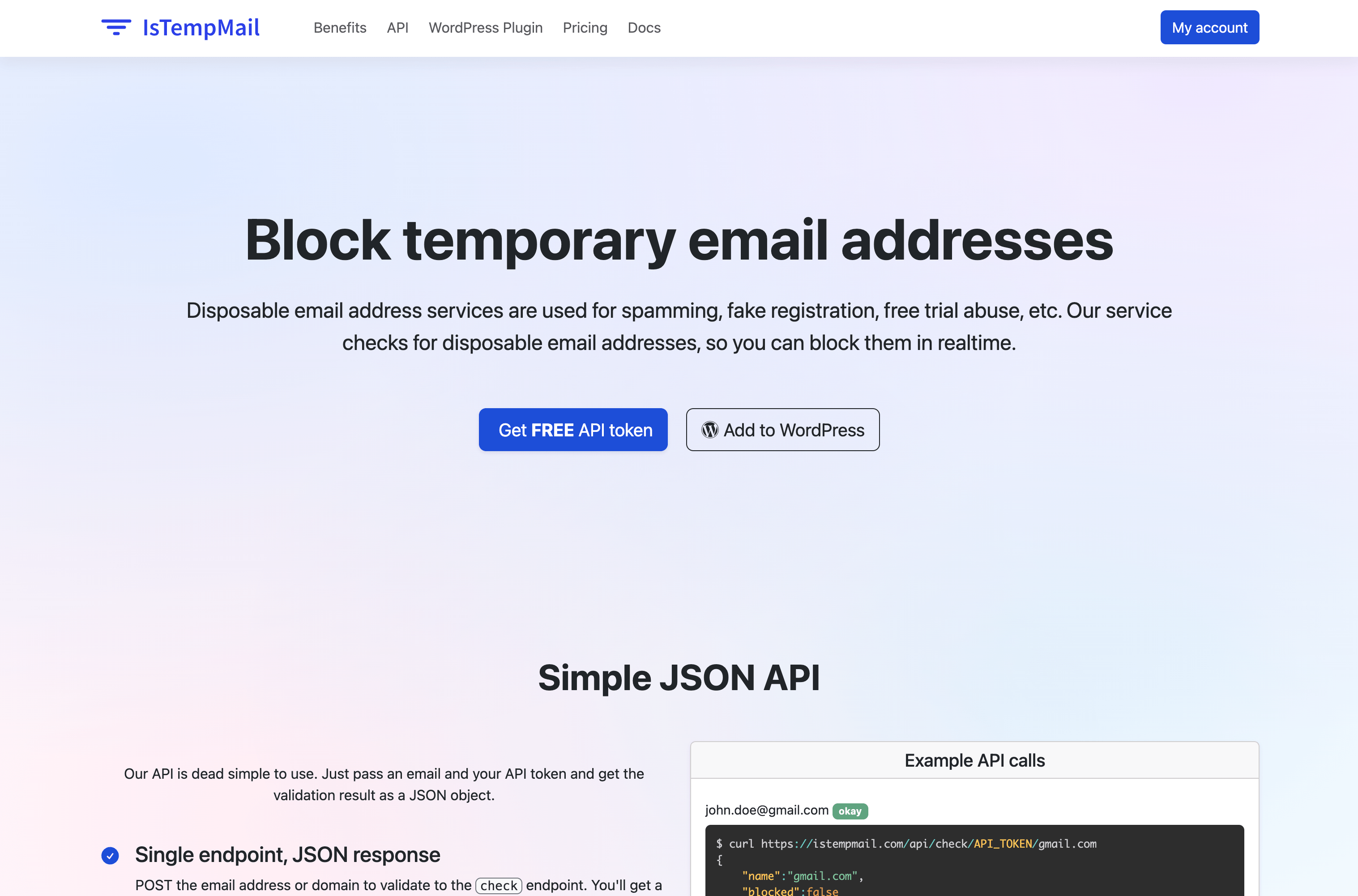 IsTempMail preview
