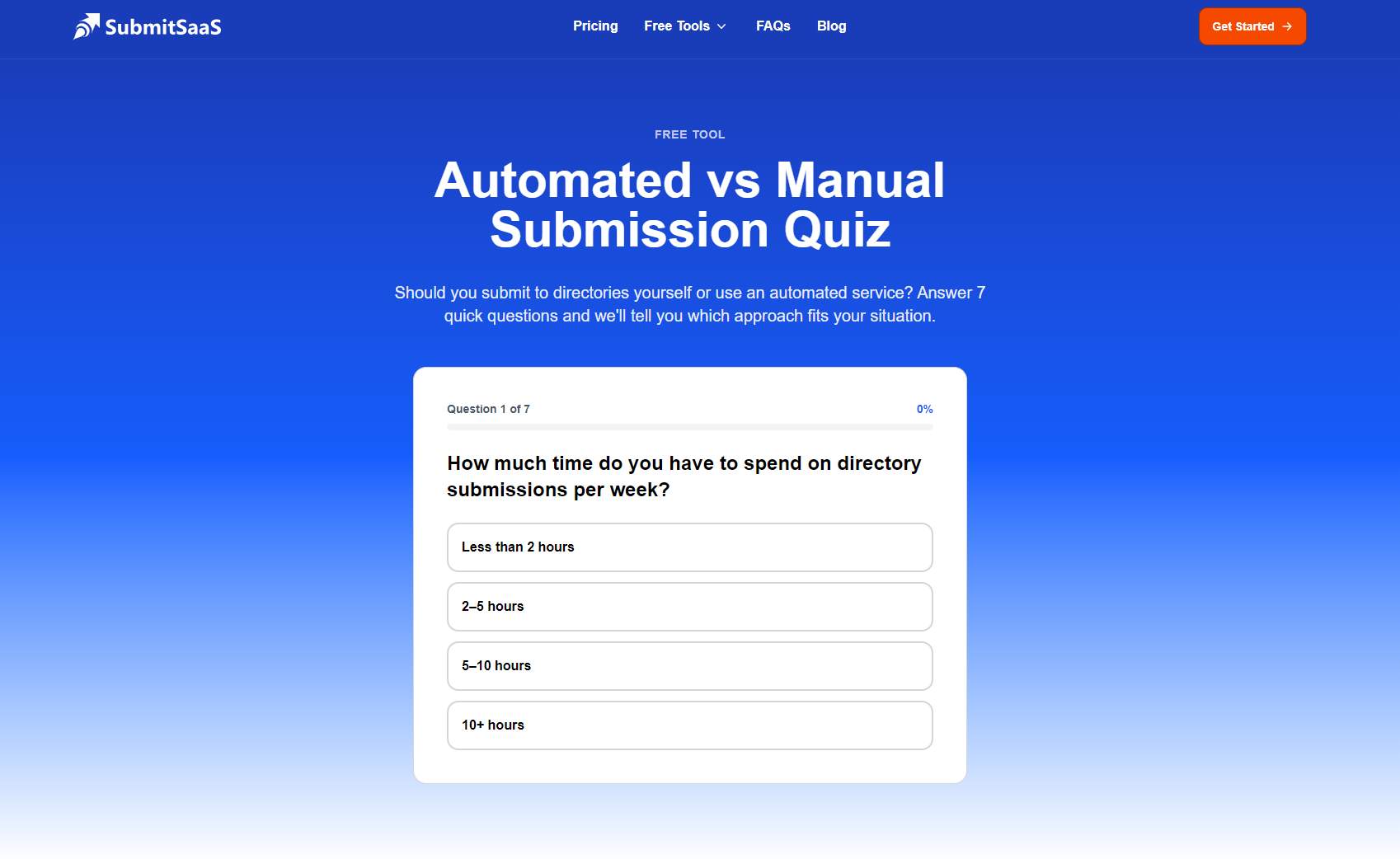 Automated vs Manual Submission Quiz preview