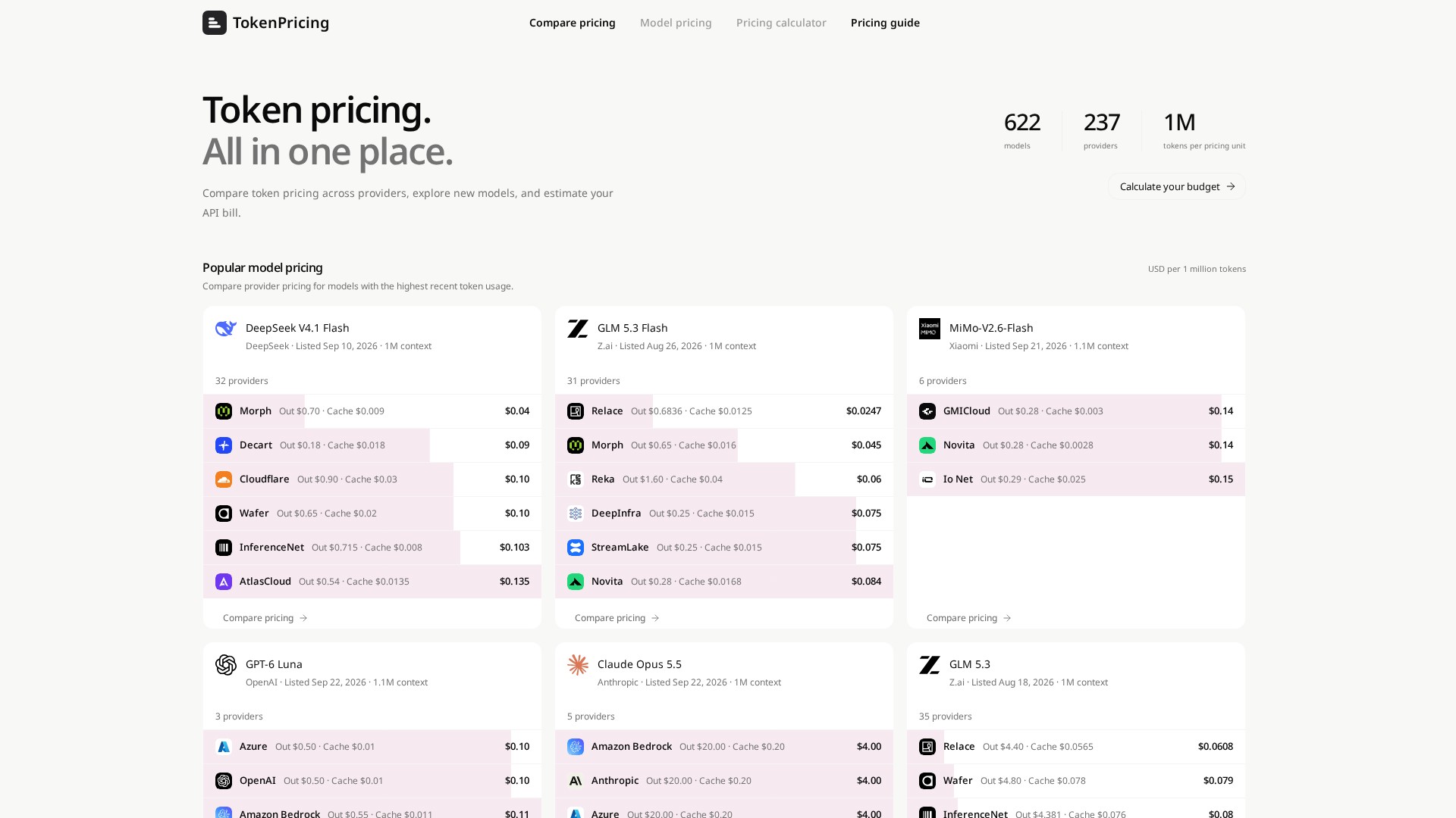 TokenPricing preview