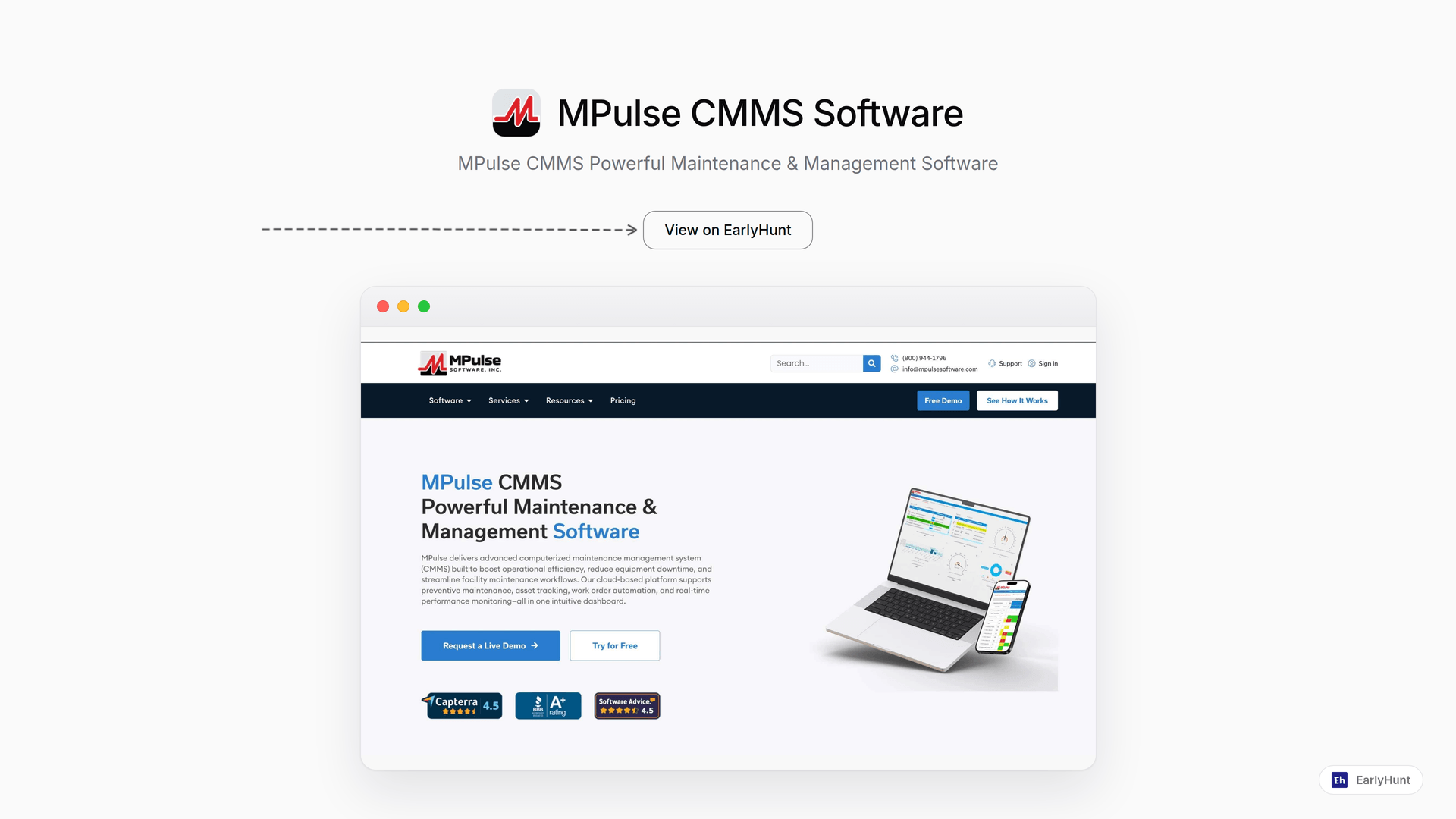 Streamline Maintenance Workflows with MPulse CMMS Software