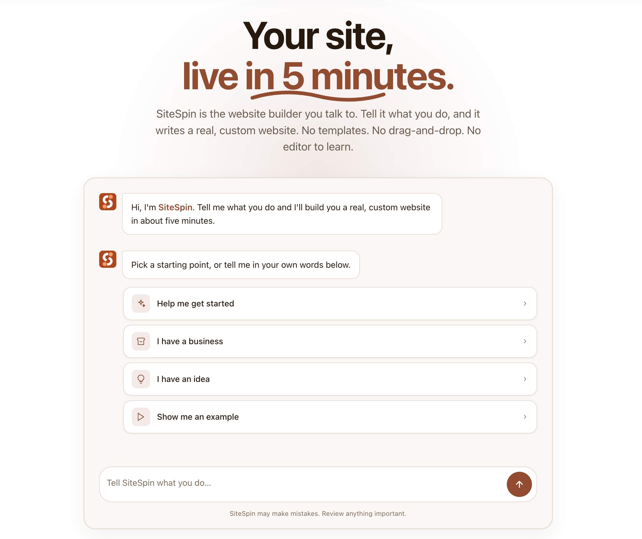 SiteSpin preview