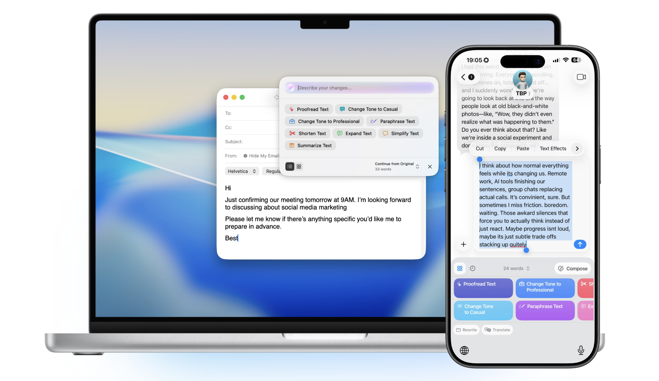 RewriteMate AI Keyboard preview