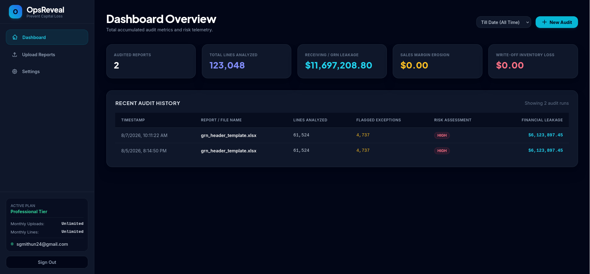 OpsReveal screenshot 1
