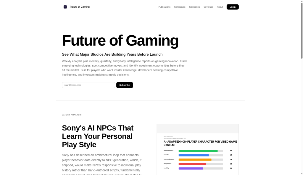 Future of Gaming preview