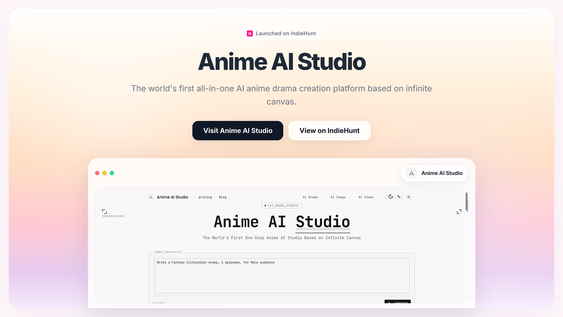 Transform Creative Ideas into Anime with Anime AI Studio