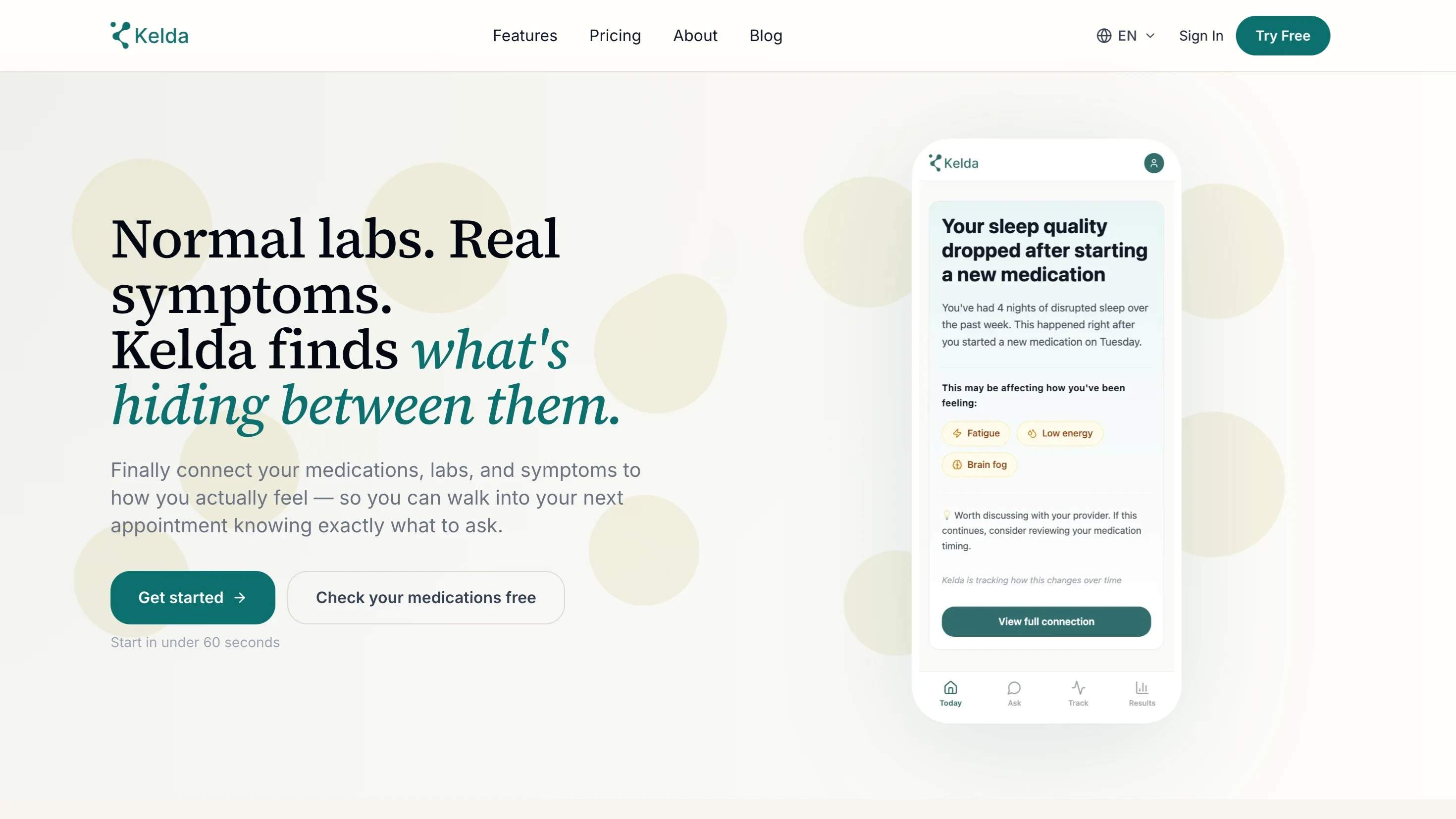 Kelda website preview