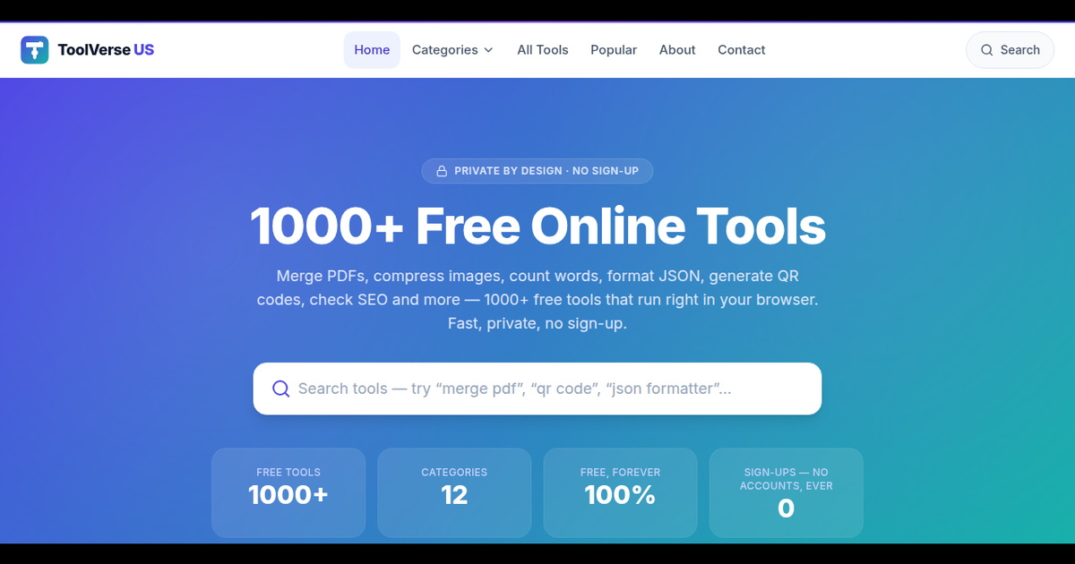 ToolVerse US preview