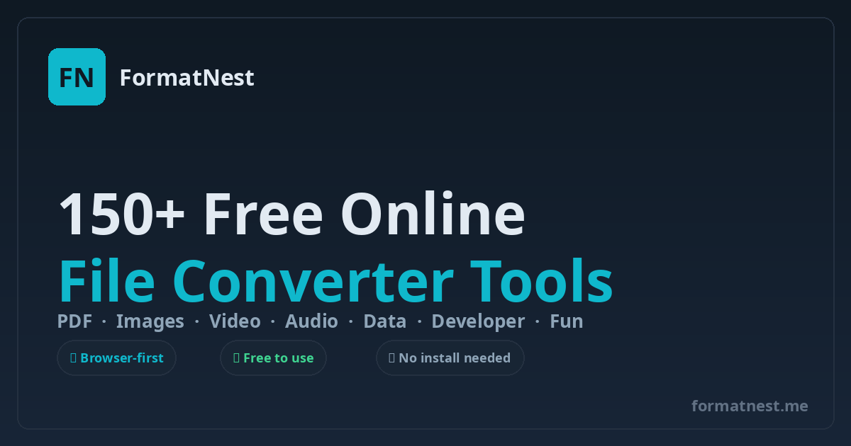 Free Online File Converter — PDF, Image & 150+ Tools screenshot 1
