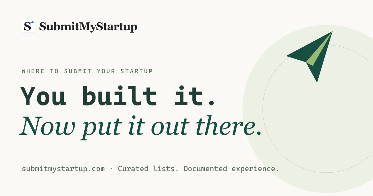 SubmitMyStartup preview