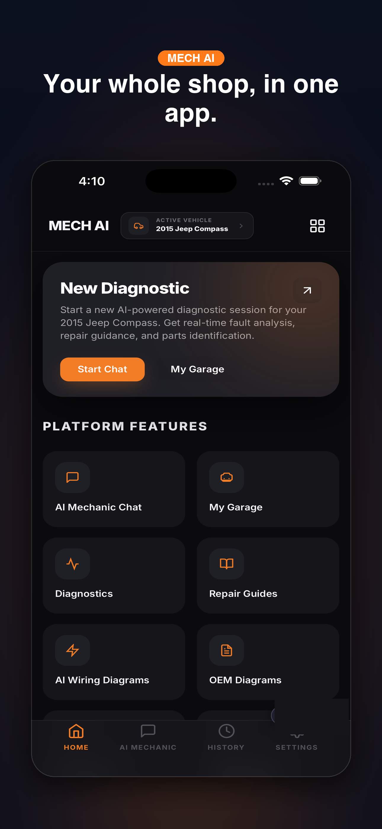 MECH AI website preview
