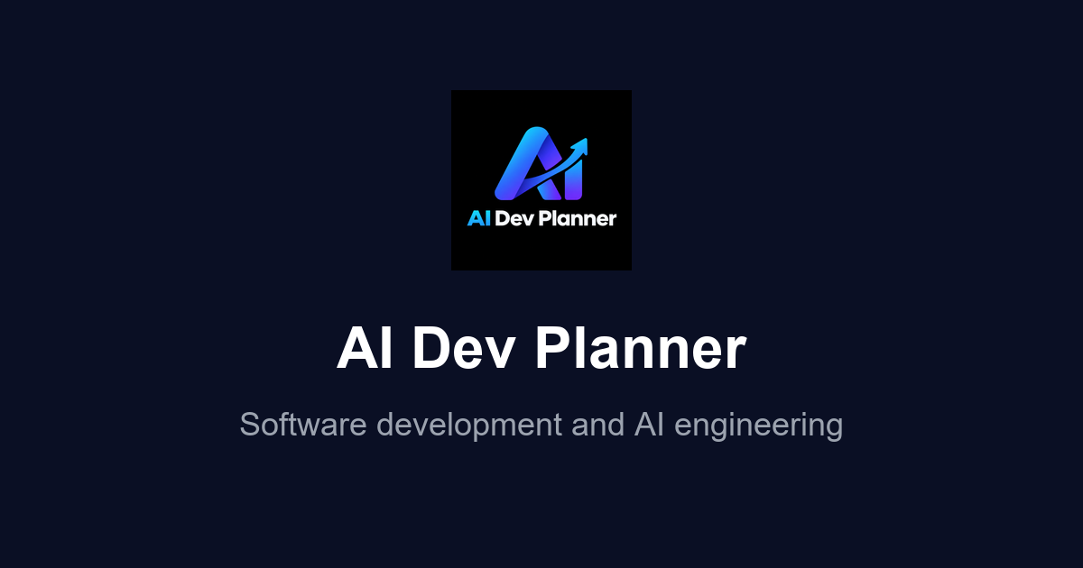 AI Dev Planner preview