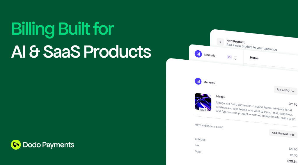 Dodo Payments website preview