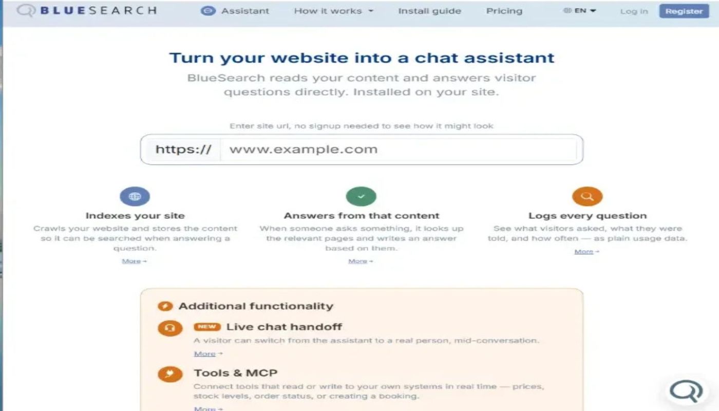BlueSearch preview