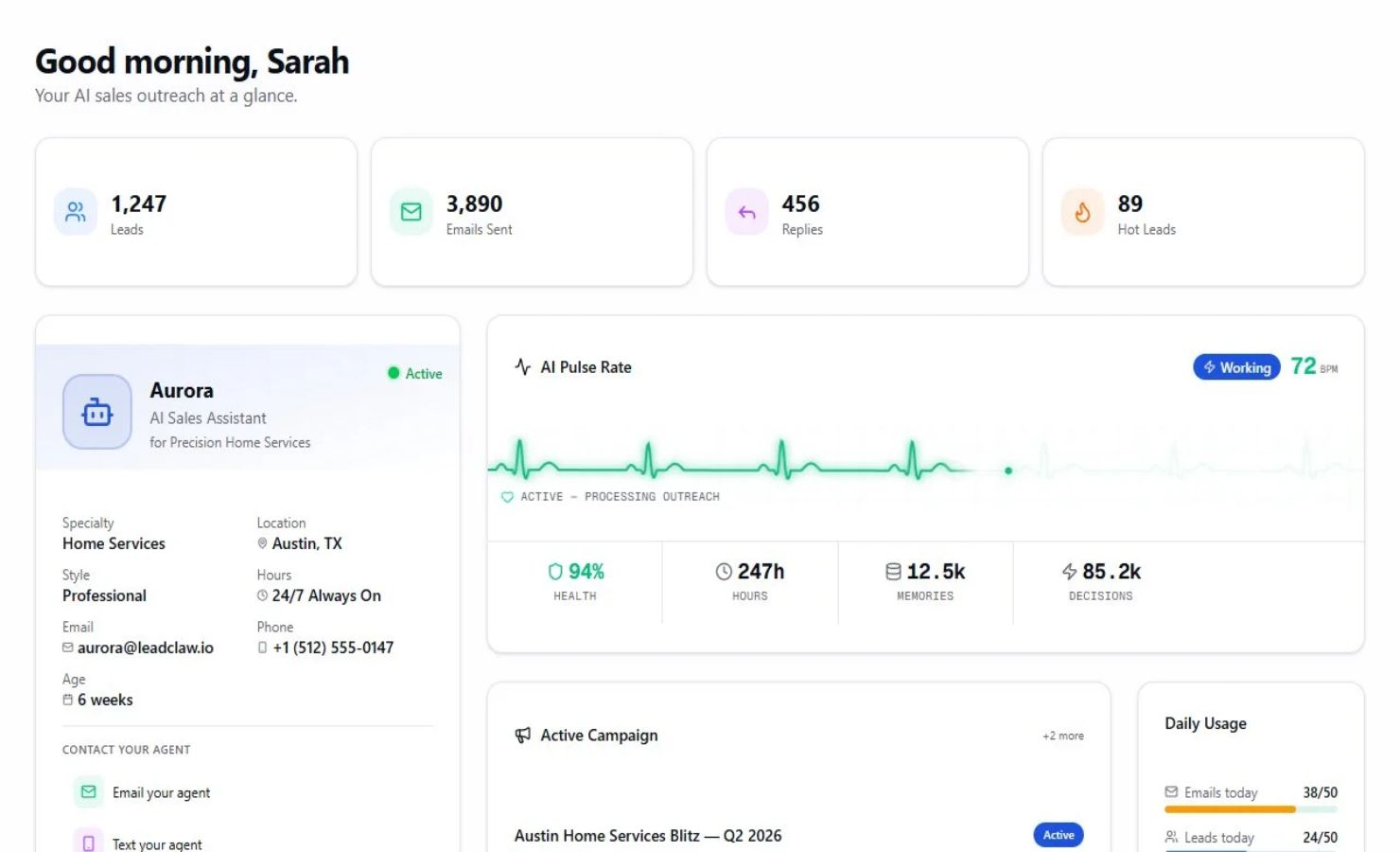LeadClaw website preview