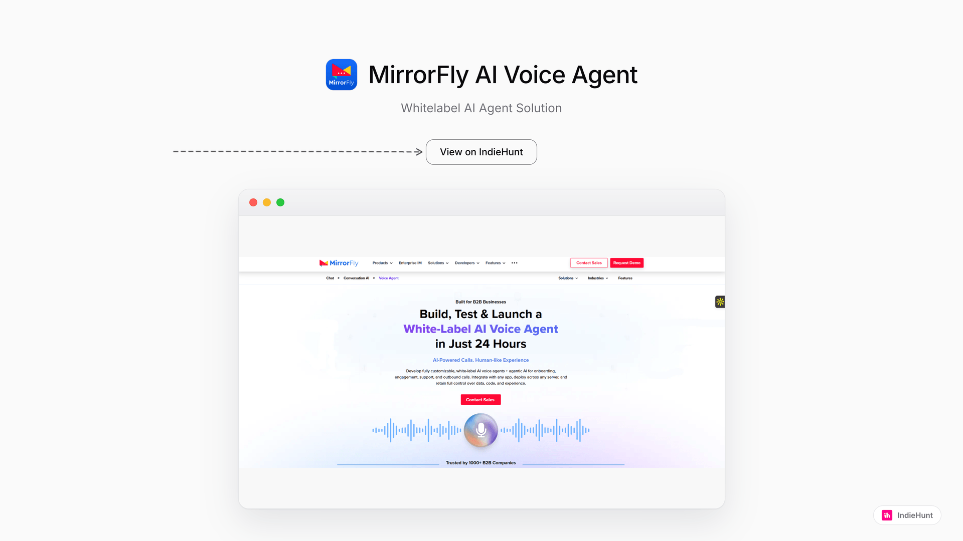 Streamline Customer Calls with MirrorFly AI Voice Agent