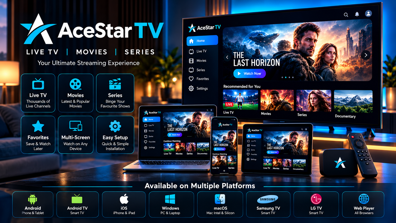Acestar TV preview