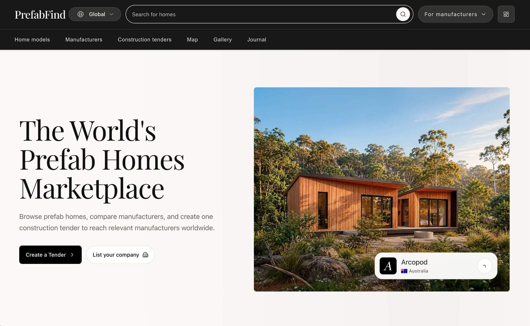 Prefabfind screenshot 1