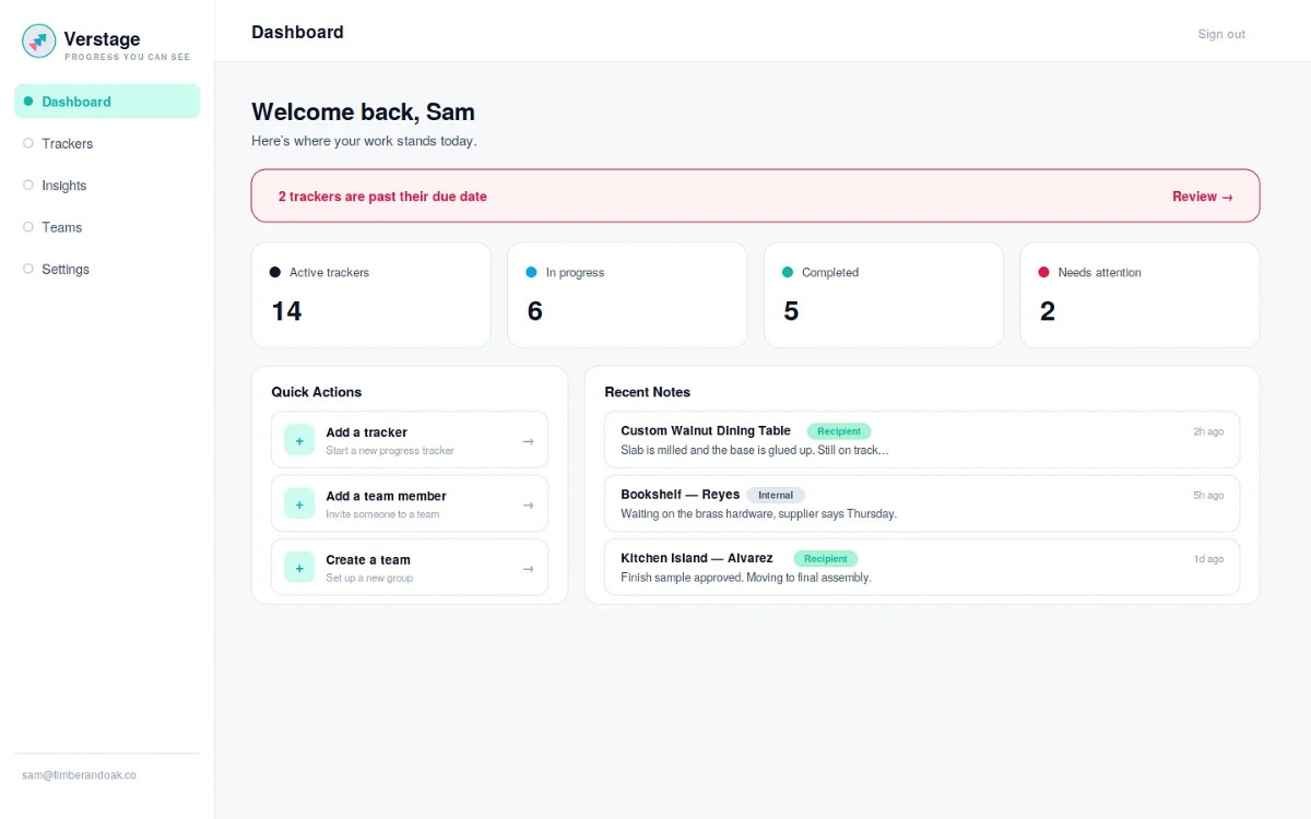Verstage preview
