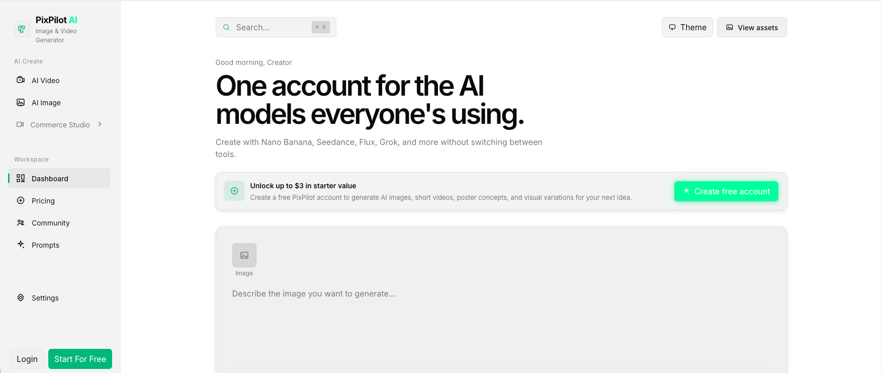 PixPilot AI preview