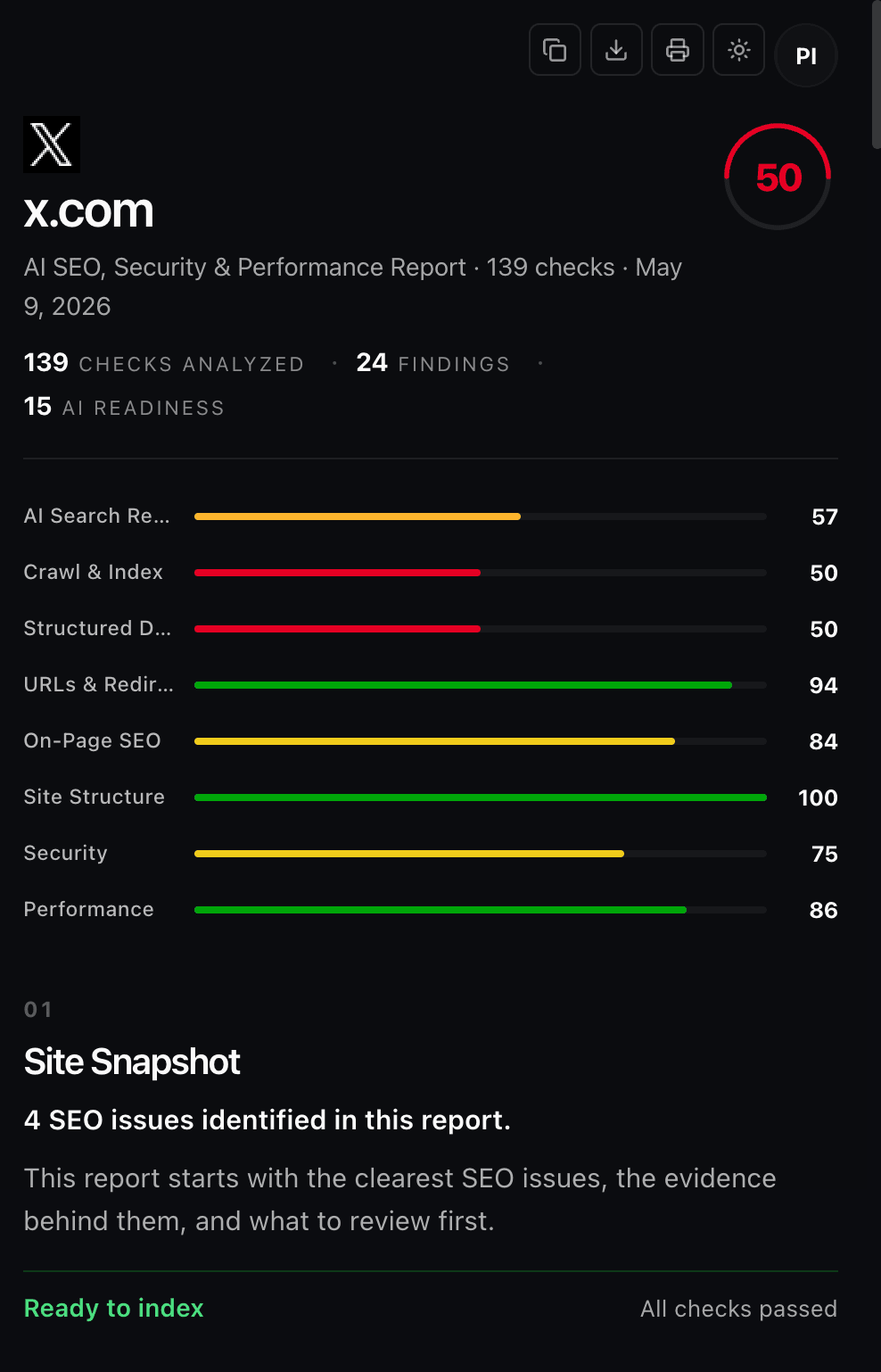 SEOReport preview