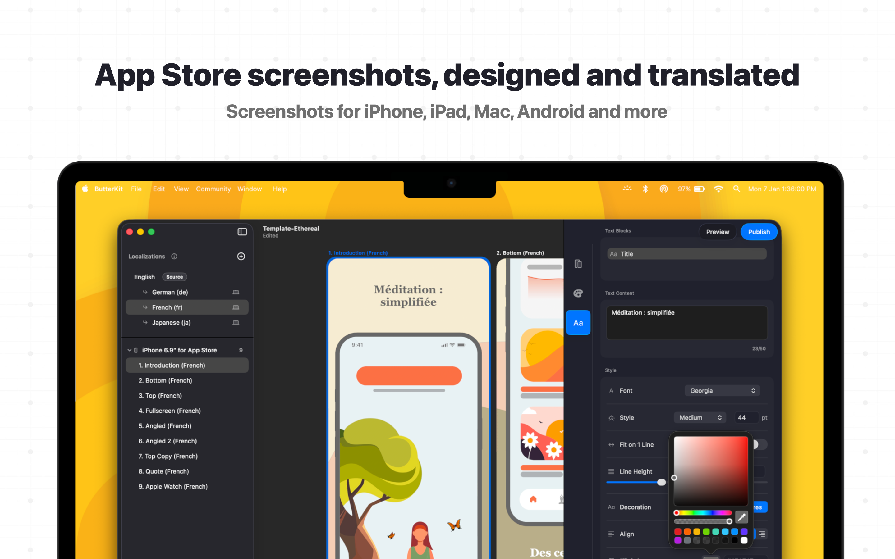 ButterKit preview