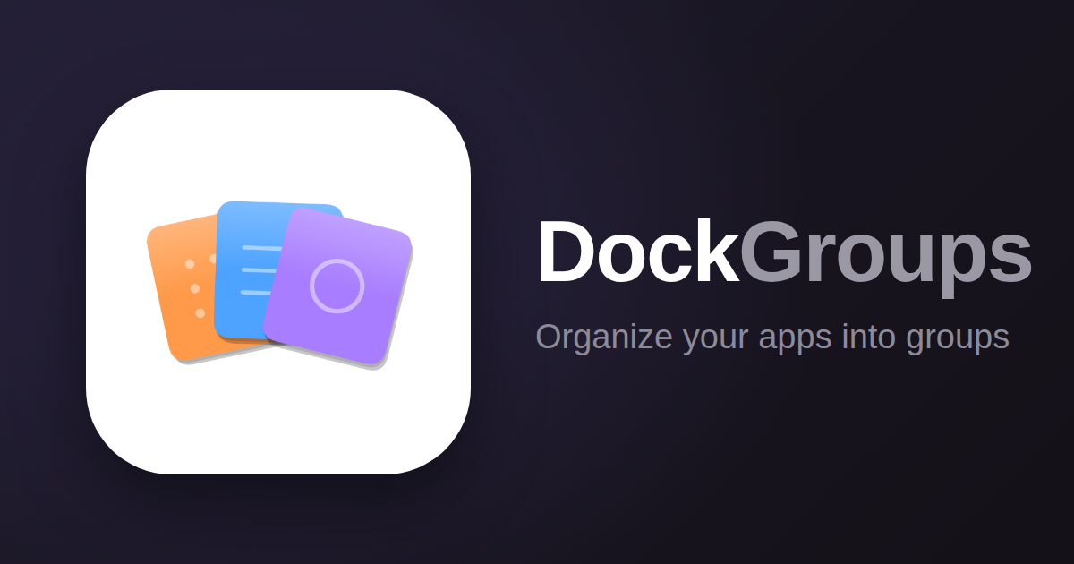 DockGroups preview