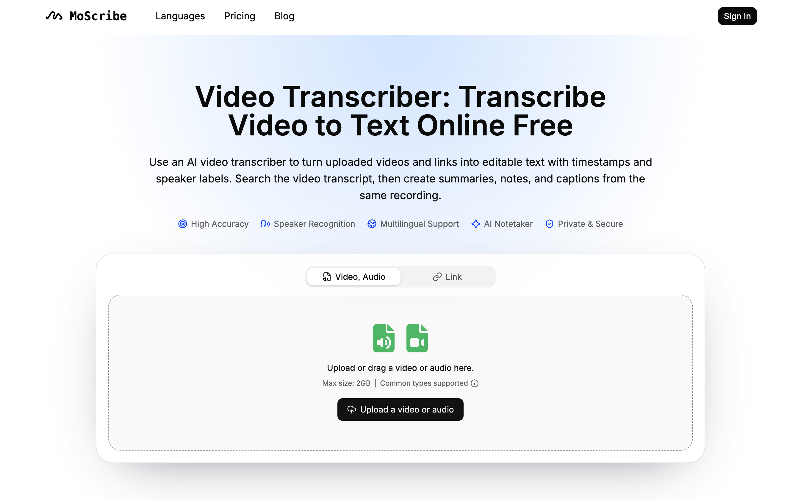 MoScribe's screenshot 1