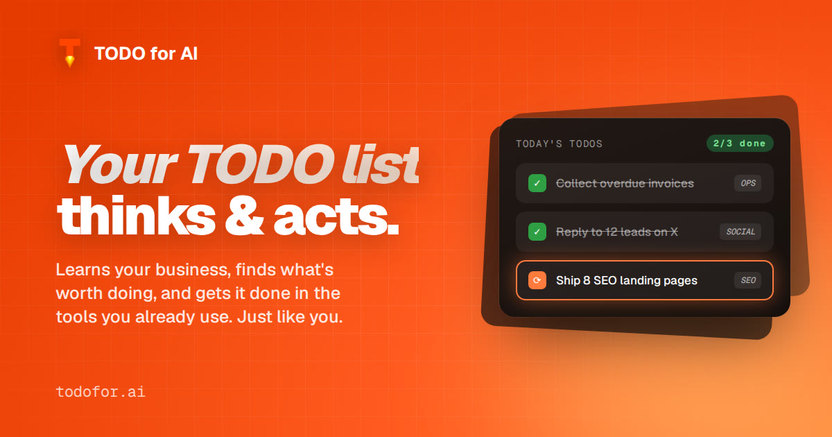 TODO for AI preview