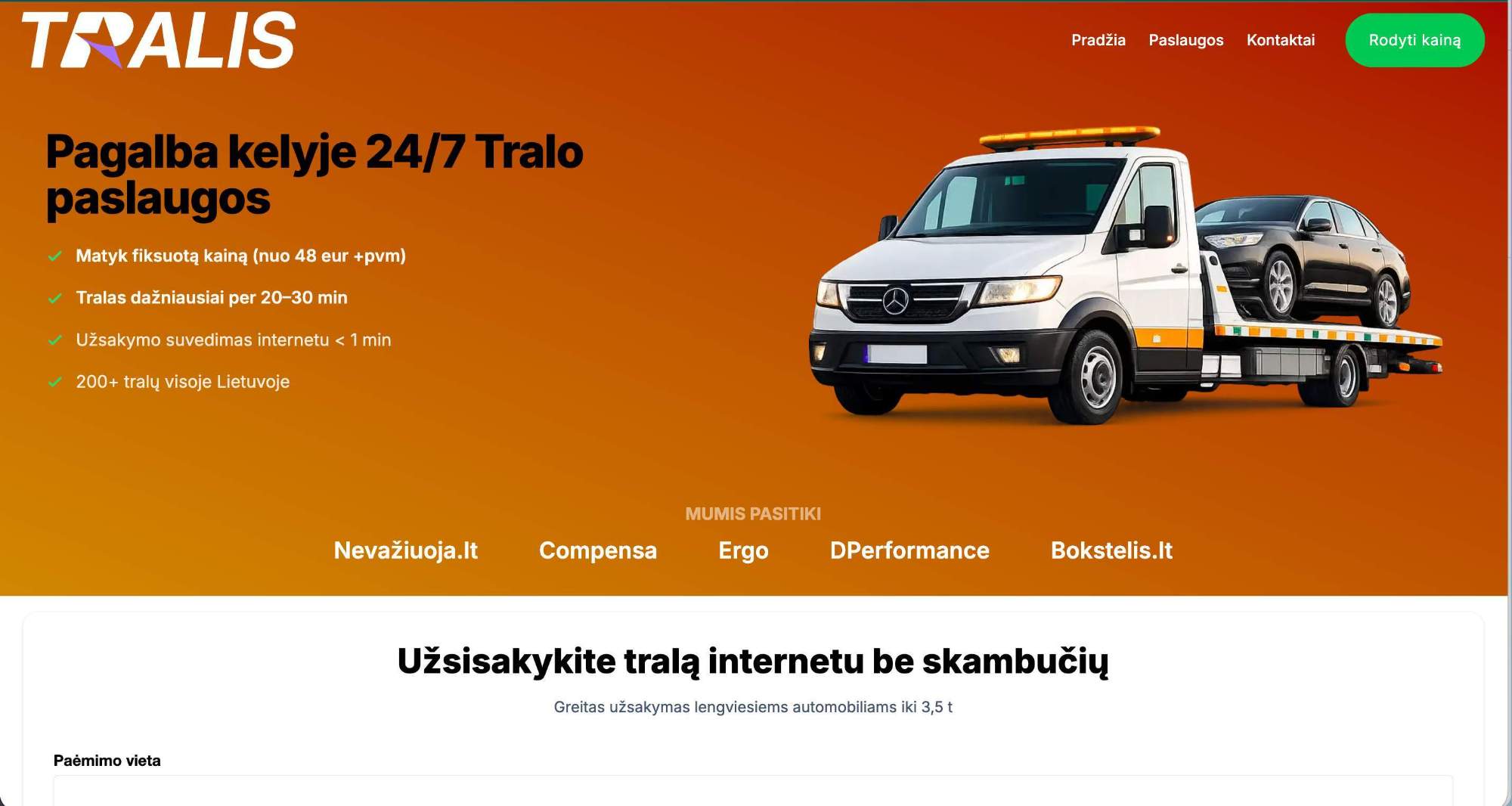 tralis.lt preview