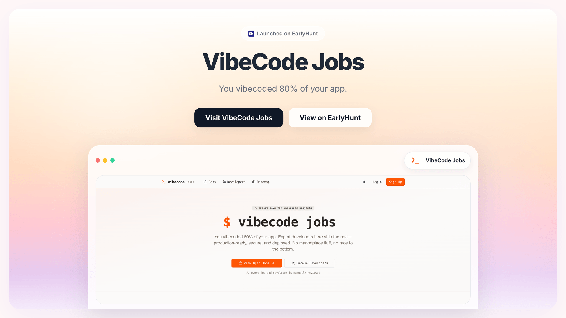 Streamline Developer Hiring with VibeCode Jobs Platform