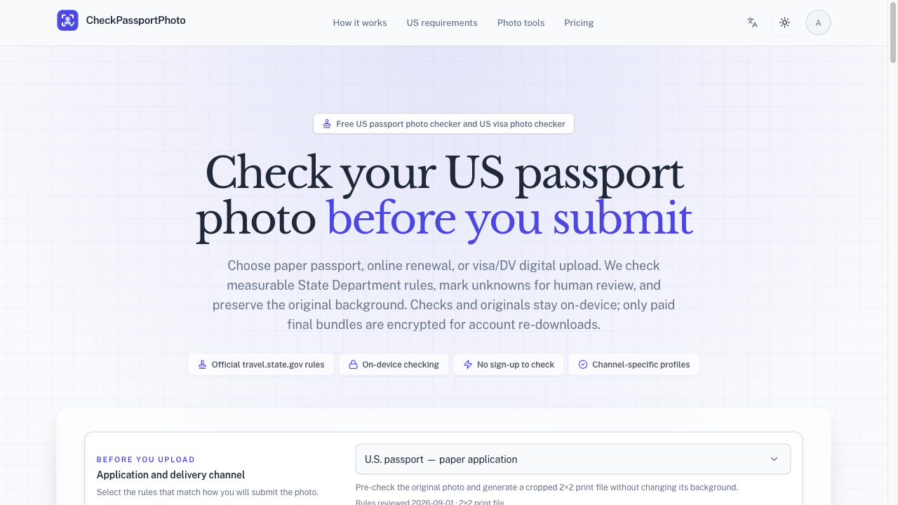 CheckPassportPhoto preview