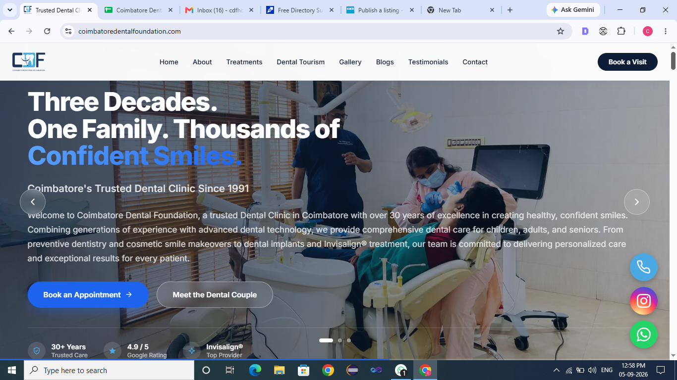 Coimbatore Dental Foundation screenshot 1