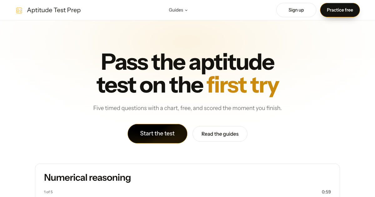 Aptitude Test Prep preview