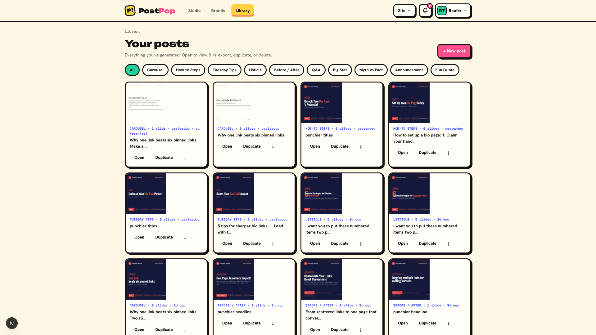 PostPop preview