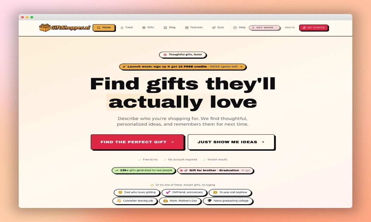 GiftShopper.ai preview